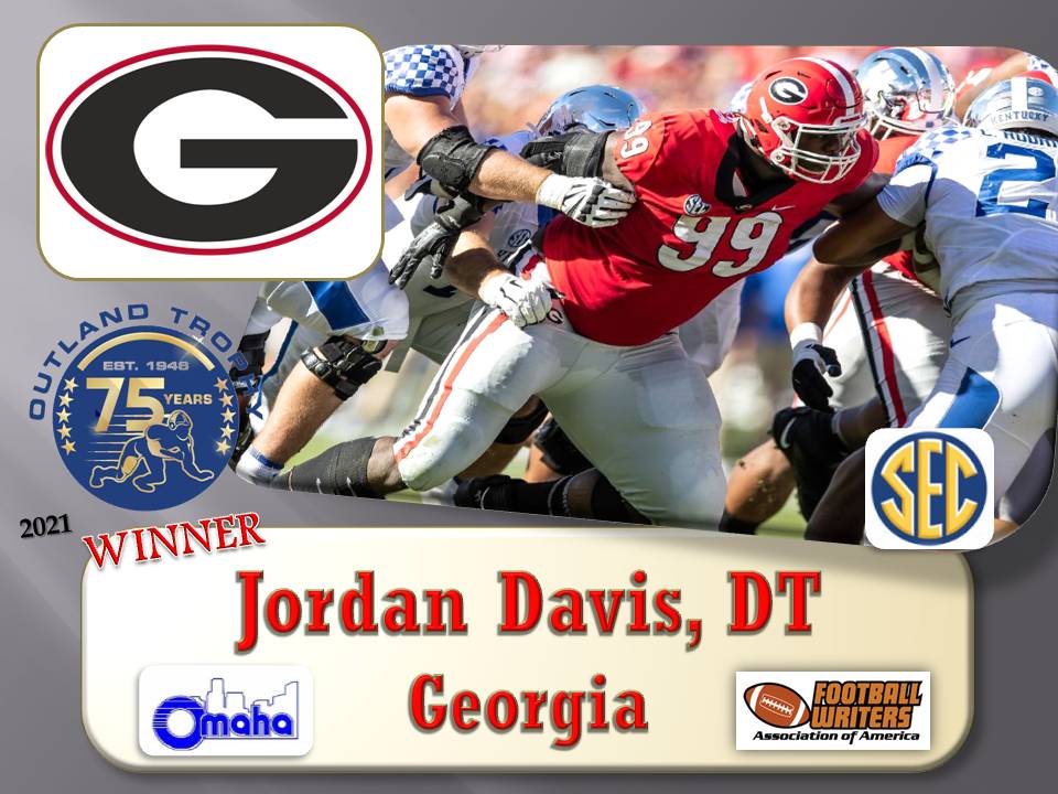 Jordan Davis Georgia Bulldogs #99 Jersey - White
